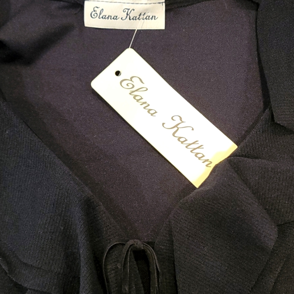 Elana Kallan Black Feminine Top - Picture 3 of 5